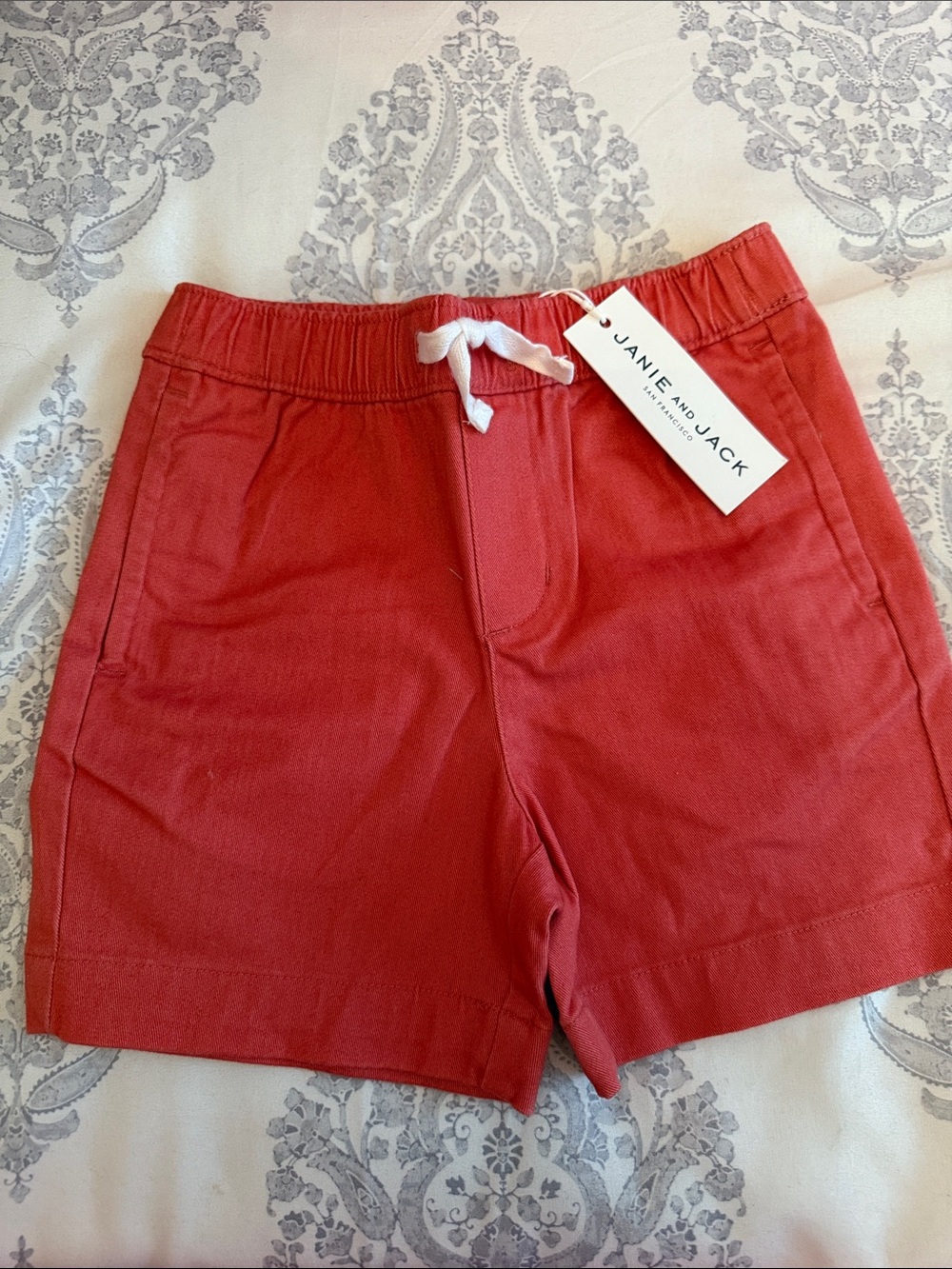 Janie and Jack Coral Drawstring Kids Shorts